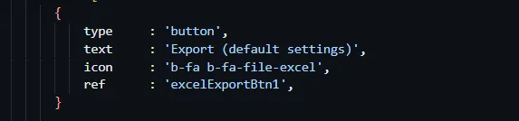 Styled Excel Export